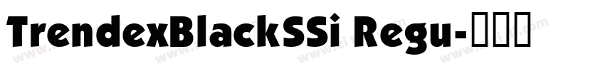 TrendexBlackSSi Regu字体转换
